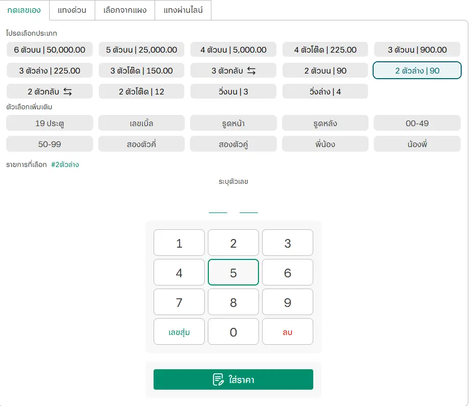 หวยไทย ความหวังของคนไทย เสน่ห์แห่งตัวเลขที่อยู่คู่สังคม 2 2 กดเลขเอง