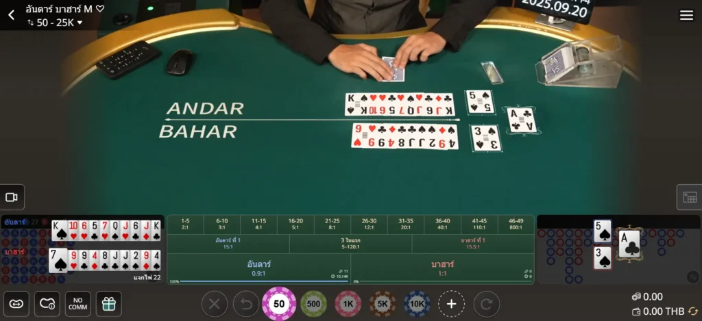 อันดาร์บาฮาร์ เกมไพ่แห่งโชคลาภและความร่ำรวย 1 Andar Bahar 01